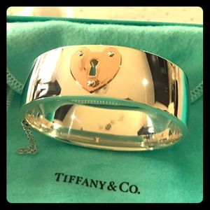 Tiffany Vintage 18K Rose Gold & Silver Bangle